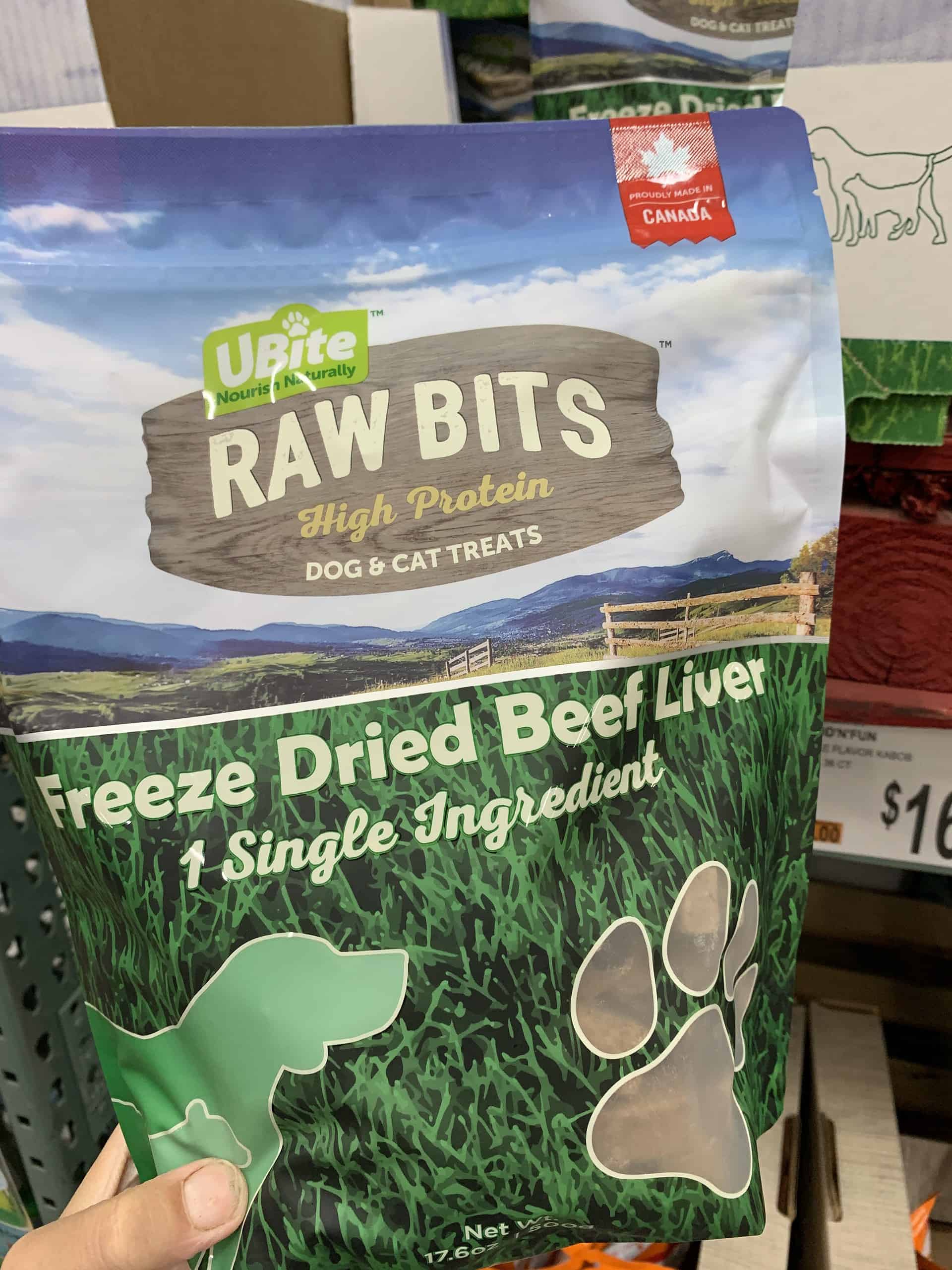 uBite Raw Bits Dog & Cat Treats $5.98 at BJ’s
